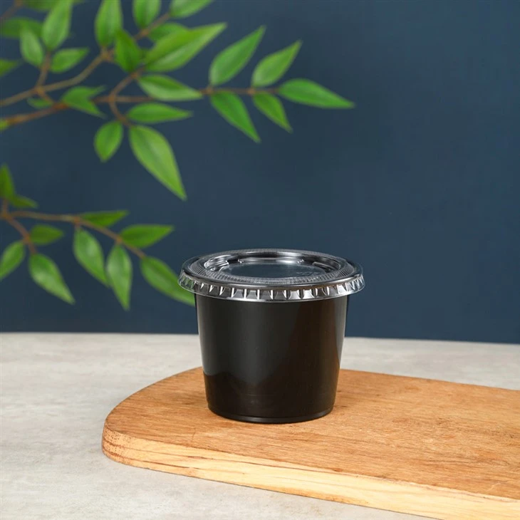 black portion cup 1
