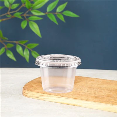 Prozirna šalica za porcije s poklopcima